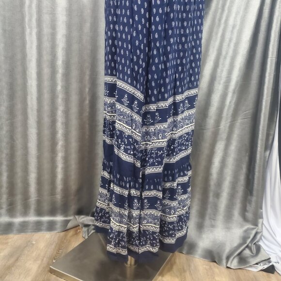 LuLu's Coveted Curated Collected Boho Paisley Low Back Maxi Dress Size M - Picture 7 of 16